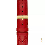  Shop Authentic Guess Trend Dragon Gold Dial Red Leather Strap Watch For Women - GW0646L1 - Luxxuri