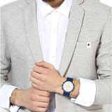  Shop Authentic Guess Caliber Chronograph White Dial Blue Silicone Strap Watch for Men - W0864G5 - Luxxuri