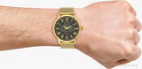  Shop Authentic Guess Delancy Black Dial Gold Mesh Bracelet Watch for Men - W0871G2 - Luxxuri