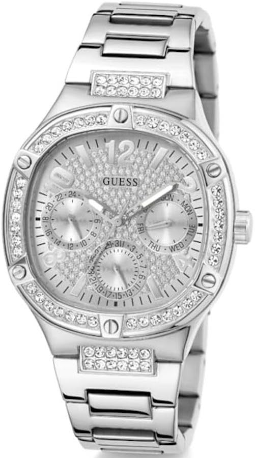  Shop Authentic Guess Duchess Quartz Silver Dial Silver Steel Strap Watch For Women - GW0558L1 - Luxxuri
