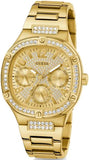  Shop Authentic Guess Duchess Quartz Gold Dial Gold Steel Strap Watch For Women - GW0558L2 - Luxxuri