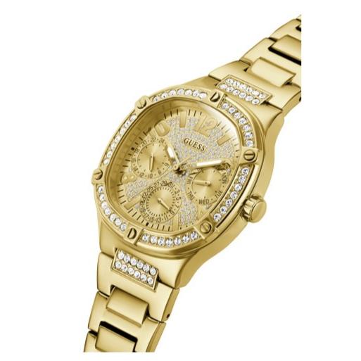  Shop Authentic Guess Duchess Quartz Gold Dial Gold Steel Strap Watch For Women - GW0558L2 - Luxxuri