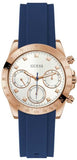  Shop Authentic Guess Eclipse White Dial Blue Rubber Strap Watch for Women - GW0315L2 - Luxxuri