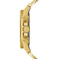 Guess Empire Quartz Black Dial Gold Steel Strap Watch For Men - GW0489G2