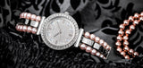  Shop Authentic Guess Gala Diamonds Silver Dial Two Tone Steel Strap Watch for Women - GW0531L1 - Luxxuri