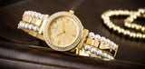 Shop Authentic Guess Gala Diamonds Gold Dial Two Tone Steel Strap Watch for Women - GW0531L2 - Luxxuri