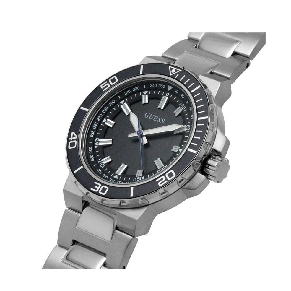  Shop Authentic Guess Track Black Dial Silver Steel Strap Watch for Men - GW0426G1 - Luxxuri