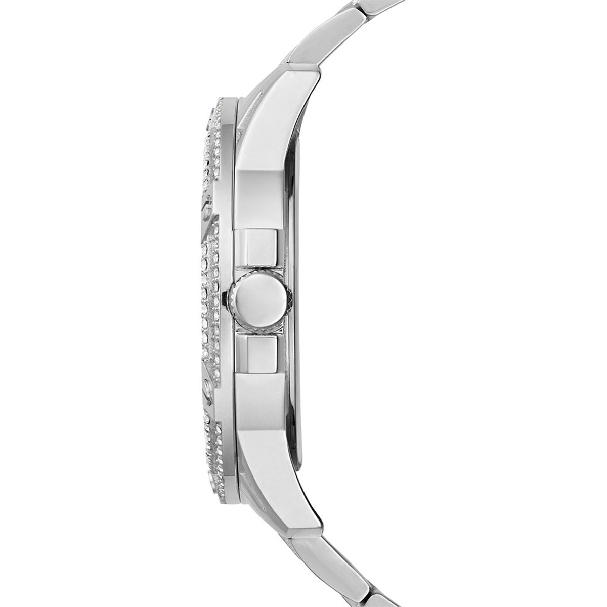  Shop Authentic Guess King Quartz Silver Dial Silver Steel Strap Watch For Men - GW0497G1 - Luxxuri
