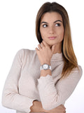  Shop Authentic Guess Sparkling Silver Dial White Rubber Strap Watch For Women - GW0032L1 - Luxxuri