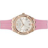 Shop Authentic Guess Cosmo Diamonds Silver Dial Pink Silicone Strap Watch for Women - GW0034L3 - Luxxuri