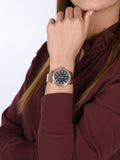  Shop Authentic Guess Sparkler Diamonds Black Dial Rose Gold Steel Strap Watch for Women - GW0111L3 - Luxxuri