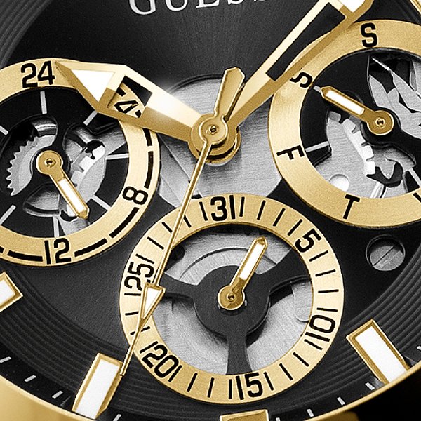  Shop Authentic Guess Navigator Chronograph Black Dial Black Rubber Strap Watch for Men - GW0264G3 - Luxxuri