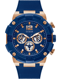  Shop Authentic Guess Navigator Chronograph Blue Dial Blue Rubber Strap Watch for Men - GW0264G4 - Luxxuri