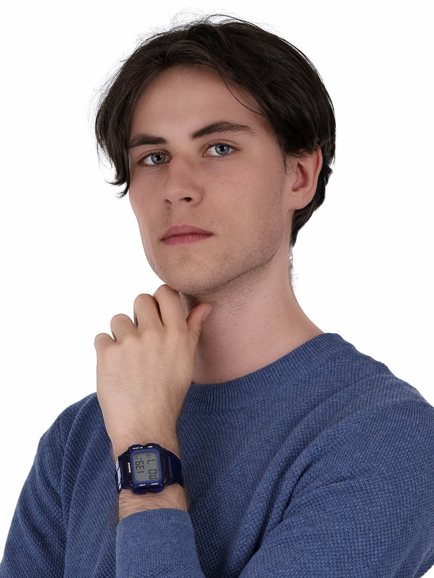  Shop Authentic Guess Stealth Blue Dial Blue Rubber Strap Watch for Men - GW0270G3 - Luxxuri