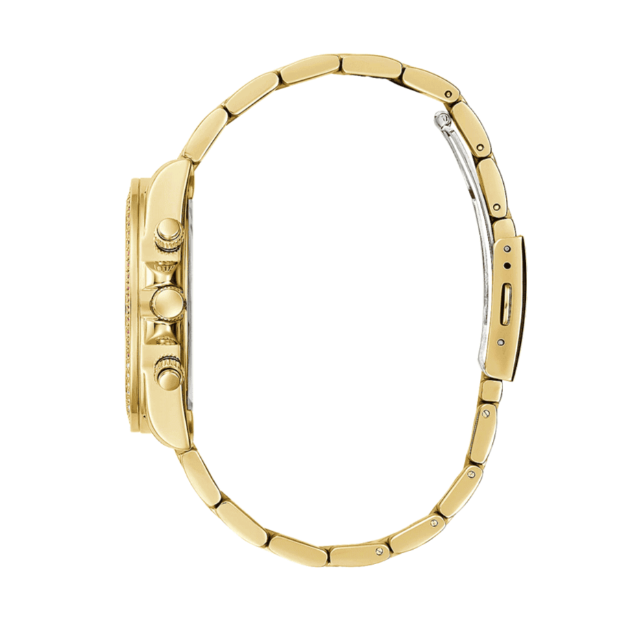  Shop Authentic Guess Confetti Chronograph Rainbow Dial Gold Steel Strap Watch For Women  - GW0483L4 - Luxxuri