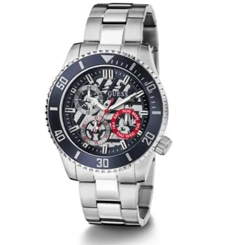 Shop Authentic Guess Axle Multifunction Black Dial Silver Steel Strap Watch For Men - GW0488G1 - Luxxuri
