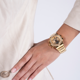  Shop Authentic Guess Fusion Chronograph Gold Dial Gold Steel Strap Watch for Women - GW0552L2 - Luxxuri