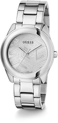  Shop Authentic Guess Cubed Analog Silver Dial Silver Steel Strap Watch For Women - GW0606L1 - Luxxuri