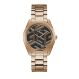  Shop Authentic Guess Cubed Analog Black Dial Rose Gold Steel Strap Watch For Women - GW0607L3 - Luxxuri