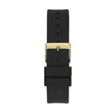  Shop Authentic Guess Duchess Crystals Gold Dial Black Silicon Strap Watch For Women - GW0619L2 - Luxxuri