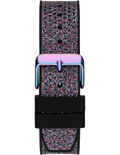 Guess Multifunction Analog Purple Dial Black Rubber Strap Watch For Women - GW0620L4