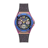  Shop Authentic Guess Multifunction Analog Purple Dial Black Rubber Strap Watch For Women - GW0620L4 - Luxxuri