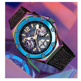  Shop Authentic Guess Multifunction Analog Purple Dial Black Rubber Strap Watch For Women - GW0620L4 - Luxxuri