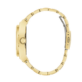 Guess Trend Analog Green Dial Gold Steel Strap Watch For Men - GW0624G2