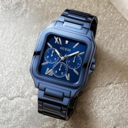  Shop Authentic Guess Dress Multifunction Blue Dial Blue Steel Strap Watch for Men - GW0631G3 - Luxxuri