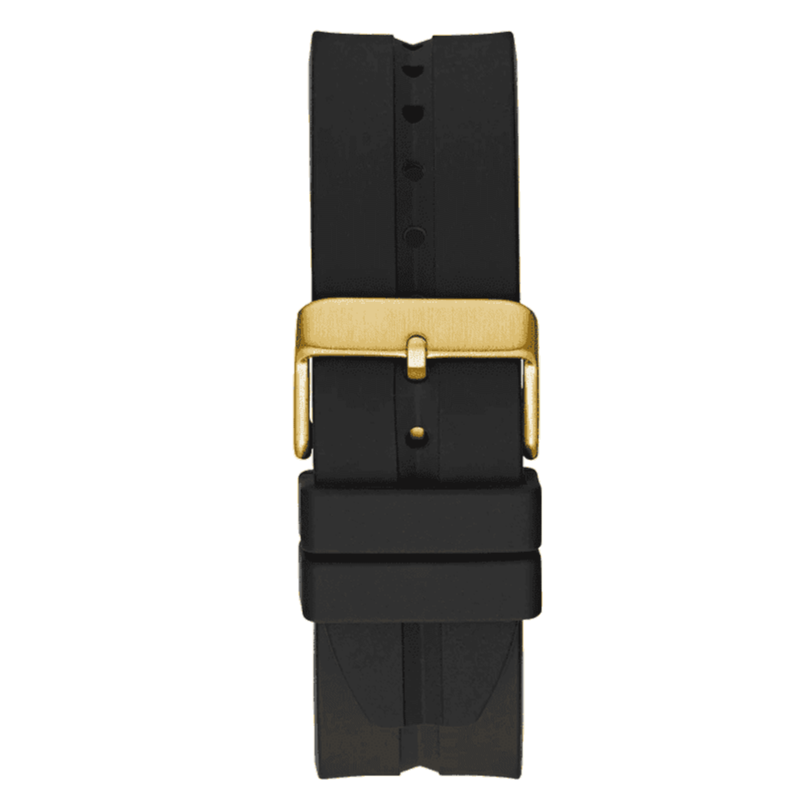  Shop Authentic Guess Leo Multifunction Black Dial Black Silicone Strap Watch For Men - GW0637G2 - Luxxuri