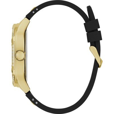  Shop Authentic Guess Asteria Multifunction Gold Dial Black Rubber Strap Watch For Women - GW0620L2 - Luxxuri