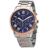  Shop Authentic Guess Hendrix Chronograph Blue Dial Two Tone Steel Strap Watch for Men - W1309G4 - Luxxuri