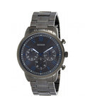  Shop Authentic Guess Hendrix Chronograph Gunmetal Dial Gunmetal Steel Strap Watch for Men - W1309G3 - Luxxuri