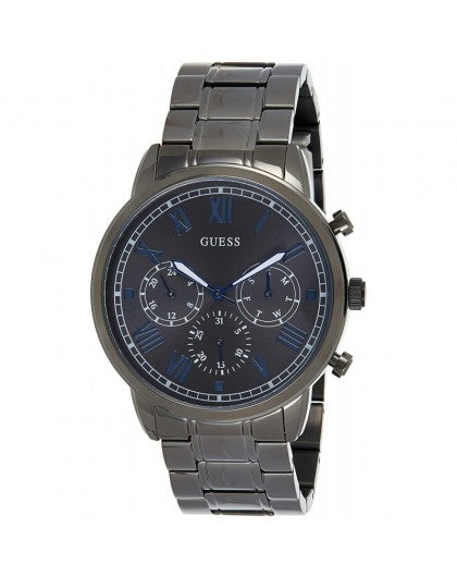  Shop Authentic Guess Hendrix Chronograph Gunmetal Dial Gunmetal Steel Strap Watch for Men - W1309G3 - Luxxuri