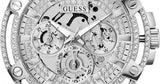  Shop Authentic Guess King Quartz Silver Dial Silver Steel Strap Watch For Men - GW0497G1 - Luxxuri