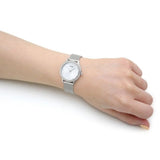  Shop Authentic Guess Chelsea Quartz Silver Dial Silver Mesh Strap Watch For Women - W0647L6 - Luxxuri