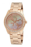  Shop Authentic Guess G Twist Diamonds Rose Gold Dial Rose Gold Steel Strap Watch For Women - W1201L3 - Luxxuri