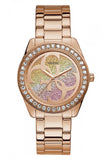  Shop Authentic Guess G Twist Diamonds Rose Gold Dial Rose Gold Steel Strap Watch For Women - W1201L3 - Luxxuri