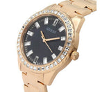  Shop Authentic Guess Sparkler Diamonds Black Dial Rose Gold Steel Strap Watch for Women - GW0111L3 - Luxxuri