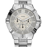  Shop Authentic Guess Vista Diamonds Silver Dial Silver Steel Strap Watch for Women - W12080L1 - Luxxuri