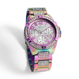  Shop Authentic Guess Lady Frontier Diamonds Silver Dial Multicolor Steel Strap Watch for Women - GW0044L1 - Luxxuri