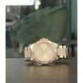  Shop Authentic Guess Frontier Diamonds Gold Dial Gold Steel Strap Watch For Women - W1156L2 - Luxxuri