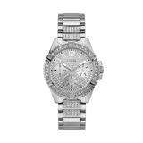 Shop Authentic Guess Frontier Diamonds Silver Dial Silver Steel Strap Watch For Women - W1156L1 - Luxxuri