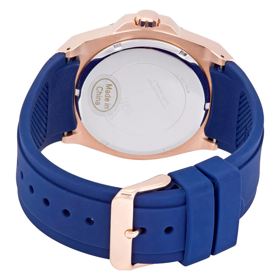  Shop Authentic Guess Maverick Blue Dial Blue Rubber Strap Watch for Men - W0485G1 - Luxxuri
