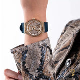  Shop Authentic Guess Multifunction Crystals Rose Gold Dial Blue Rubber Strap Watch For Women - GW0439L4 - Luxxuri