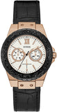  Shop Authentic Guess Limelight Quartz White Dial Black Leather Strap Watch For Women - W0775L9 - Luxxuri