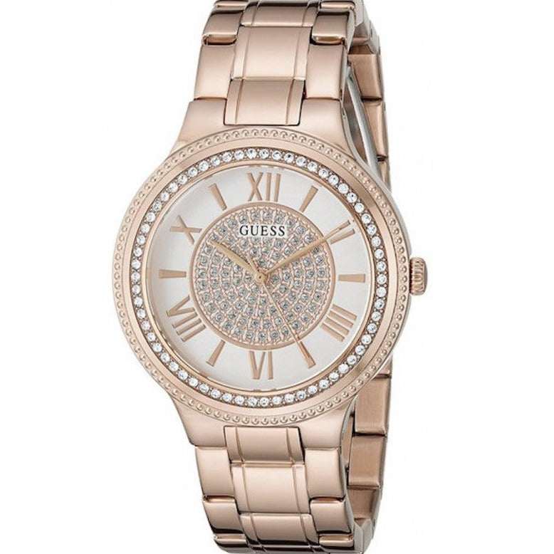  Shop Authentic Guess Madison Diamonds White Dial Rose Gold Steel Strap Watch for Women - W0637L3 - Luxxuri