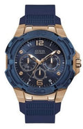  Shop Authentic Guess Genesis Quartz Blue Dial Blue Silicone Strap Watch For Men - W1254G3 - Luxxuri