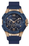  Shop Authentic Guess Genesis Quartz Blue Dial Blue Silicone Strap Watch For Men - W1254G3 - Luxxuri