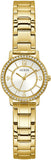  Shop Authentic Guess Analog Diamonds Silver Dial Gold Steel Strap Watch For Women - W1013l2 - Luxxuri